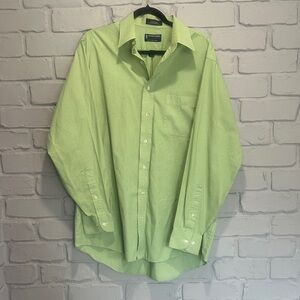 NEW Stafford Men's Green Dress Shirt size 16 1/2